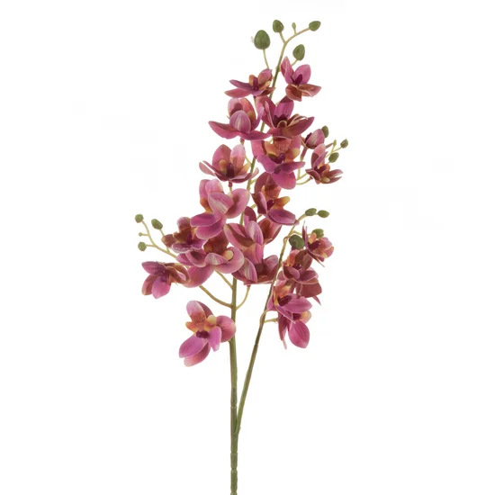 STORCZYK WIELOKWIATOWY kwiat sztuczny dekoracyjny z płatkami z jedwabistej tkaniny - ∅ 5 x 77 cm - różowy