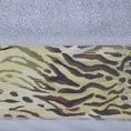 EVA MINGE Ręcznik CECIL z bordiurą zdobioną fantazyjnym nadrukiem z cętkami - 50 x 90 cm - jasnoszary 2