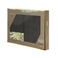 EWA MINGE Komplet ręczników CECIL w eleganckim opakowaniu, idealne na prezent! - 2 szt. 50 x 90 cm - czarny 1