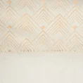 Zasłona ELEN z welwetu z ozdobnym pasem z jasnozłotym nadrukiem geometrycznym w górnej części - 140 x 250 cm - kremowy 12