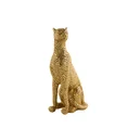Gepard figurka dekoracyjna złota - 11 x 8 x 24 cm - złoty 1