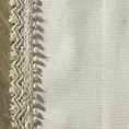 Ekskluzywny obrus z koronką - 80 x 80 cm - kremowy 2