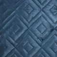 Narzuta ARIEL 3 z miękkiego welwetu z delikatnym połyskiem pikowana metodą hot press w geometryczny wzór - 220 x 240 cm - niebieski 4