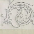 Obrus EDYTA z aplikacją z cyrkonii i elegancką kantą - 140 x 180 cm - beżowy 2