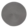 Podkładka pleciona okrągła z metalicznym połyskiem - ∅ 38 cm - stalowy 1