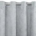 Zasłona ANISA z miękkiej szenilowej tkaniny jednokolorowa - 140 x 250 cm - szary 4