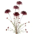 ROZCHODNIK kwiat sztuczny dekoracyjny - 85 cm - bordowy 1
