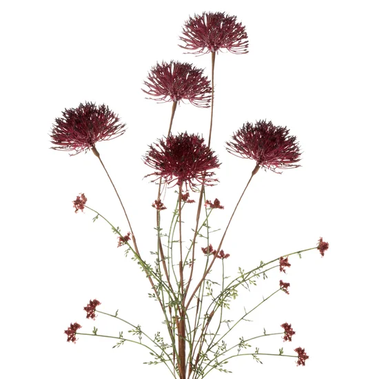 ROZCHODNIK kwiat sztuczny dekoracyjny - 85 cm - bordowy