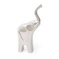 Słoń - figurka ceramiczna SIMONA z perłowym połyskiem - 17 x 9 x 34 cm - perłowy 2
