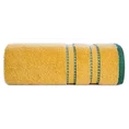Ręcznik KRISTI z żakardową bordiurą w pasy - 50 x 90 cm - musztardowy 3