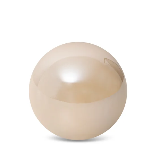 Kula ceramiczna SIMONA z perłowym połyskiem - ∅ 8 x 7 cm - beżowy