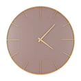 Duży  zegar ścienny w stylu nowoczesnym z fioletowym cyferblatem, 60 cm średnicy - 60 x 4 x 60 cm - fioletowy 1
