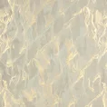 Zasłona MELODY z miękkiego welwetu ze złocistym nadrukiem z efektem 3D - 140 x 250 cm - kremowy 9