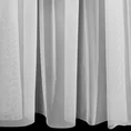 Firana LAURI zdobiona aplikacją zdobnych haftowanych kwiatów z błyszczącą nicią - 140 x 250 cm - biały 3