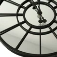 Dekoracyjny zegar ścienny w stylu vintage z metalu i szkła - 50 x 5 x 50 cm - czarny 4