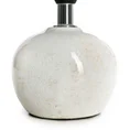Lampka stołowa LUKA na kulistej ceramicznej podstawie z abażurem z matowej tkaniny - ∅ 15 x 22 cm - biały 4