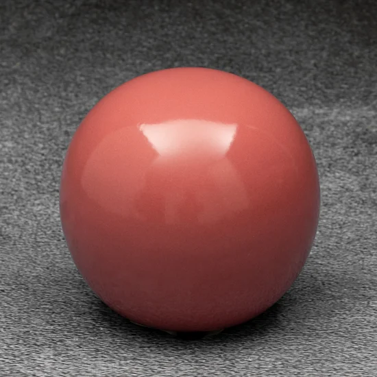 Kula ceramiczna SIBEL gładka - ∅ 9 x 9 cm - ciemnoróżowy