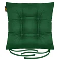 ADORE dwustronna welurowa poduszka siedziskowa na krzesło z czterema pikowaniami, gramatura 195 g/m2 - 40x40x8 cm - jasnozielony 2