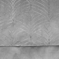 Zasłona z welwetu z ozdobnym pasem ze srebrnym nadrukiem w górnej części - 140 x 250 cm - srebrny 7