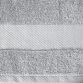 ELLA LINE Ręcznik ANDREA w kolorze srebrnym, klasyczny z tkaną bordiurą o wyjątkowej miękkości - 70 x 140 cm - srebrny 2