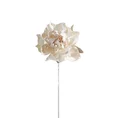 ANEMON kwiat sztuczny dekoracyjny z płatkami z jedwabistej tkaniny - dł.64cm śr.kwiat 8cm - kremowy 1