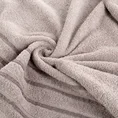 Ręcznik klasyczny JASPER z bordiurą podkreśloną delikatnymi brązowymi paskami - 30 x 50 cm - pudrowy róż 5