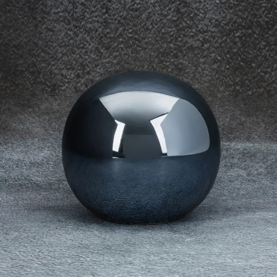 Kula  ceramiczna SIMONA z perłowym połyskiem - ∅ 12 x 11 cm - granatowy