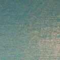 Zasłona z welwetu z ozdobnym pasem z miedzianym połyskiem w górnej części - 140 x 250 cm - ciemnoturkusowy 7