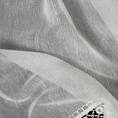 Zazdrostka z matowej etaminy zdobiona gipiurą - 150 x 30 cm - kremowy 8