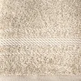 Ręcznik ELMA o klasycznej stylistyce z delikatną bordiurą w formie sznurka - 70 x 140 cm - beżowy 2