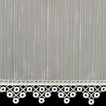 Zazdrostka z błyszczącej etaminy zdobiona gipiurą - 150 x 60 cm - kremowy 5