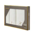 EVA MINGE Komplet ręczników GAJA w eleganckim opakowaniu, idealne na prezent - 46 x 36 x 7 cm - kremowy 1