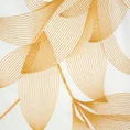 REINA LINE pościel HAFT  z satyny bawełnianej zdobiona haftowanymi liśćmi - 160 x 200 cm - biały 4