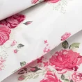 ELLA LINE Komplet pościeli z wysokogatunkowej bawełny z motywem róż - 220 x 200 cm - biały 4