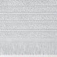 Ręcznik bawełniany MIRENA w stylu boho z frędzlami - 50 x 90 cm - srebrny 2
