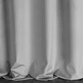 DIVA LINE Zasłona z welwetu zdobiona pasem geometrycznego wzoru z drobnych jasnozłotych dżetów - 140 x 270 cm - jasnoszary 3