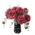 KRWAWNIK kwiat sztuczny dekoracyjny - dł. 90 cm śr. kwiat 7 cm - czerwony 2