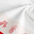 Ręcznik NOEL 01 świąteczny z żakardową bordiurą z motywem skandynawskim - 50 x 90 cm - biały 5
