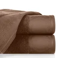Ręcznik ANGIE z żakardową bordiurą - 70 x 140 cm - brązowy 1