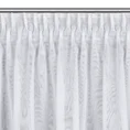 Firana JOKO z gładkiej markizety z trzema upięciami - 400 x 160 cm - biały 4