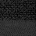 Ręcznik RISO o ryżowej strukturze podkreślony bordiurą frotte - 30 x 50 cm - czarny 2