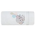 Ręcznik z bawełny BABY dla dzieci 50X90 cm z naszywaną aplikacją ze słonikiem biały - 50 x 90 cm - biały 3
