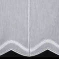 Zazdrostka z lśniącej mikrosiateczki zdobiona falującym wzorem - 150 x 30 cm - biały 2
