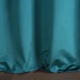 Zasłona GABRIELL z welwetu dekorowana pasem z błyszczącym geometrycznym nadrukiem - 140 x 250 cm - turkusowy 3