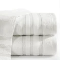 Ręcznik JUDY z bordiurą podkreśloną błyszczącą nicią - 70 x 140 cm - kremowy 1