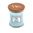 WOOD WICK - mała świeca z drewnianym knotem - Seaside Neroli - ∅ 7 x 8 cm - niebieski 1