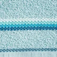 Ręcznik z delikatnym ozdobnym stebnowaniem - 70 x 140 cm - niebieski 2