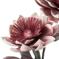 DALIA kwiat dekoracyjny na gałązce z plastycznej pianki foamiran - 84 cm - różowy 2