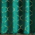 Zasłona welwetowa ze złotym nadrukiem wzór marokańskiej koniczyny - 140 x 250 cm - zielony 3