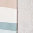 Komplet ekskluzywnej pościeli ESPRIT 04 z makosatyny bawełnianej z nadrukiem w kolorowe pasy, dwustronna - 220 x 200 cm - beżowy 8